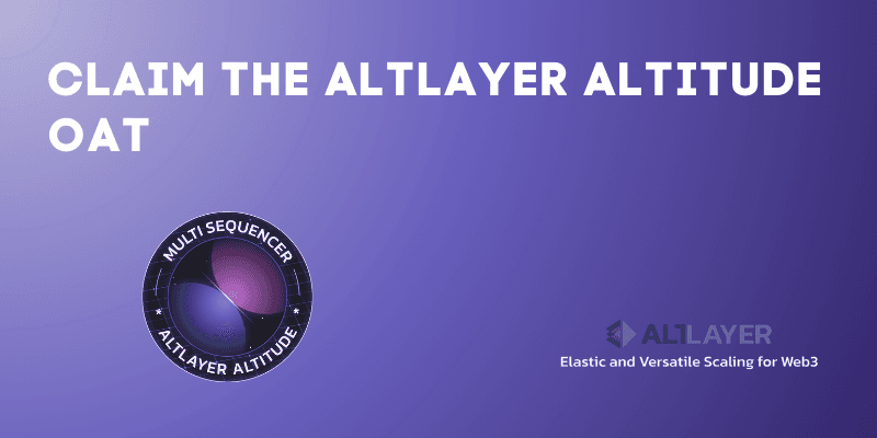 How To Claim The AltLayer Altitude OAT