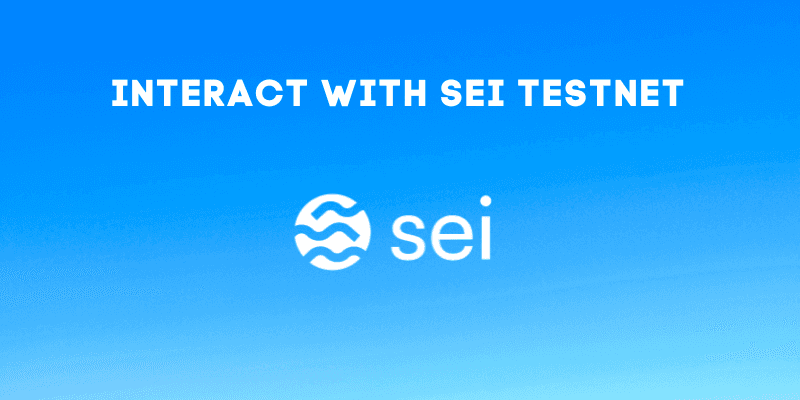 How To Interact With Sei Testnet