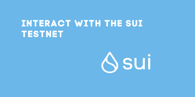 How To Interact With The Sui Testnet