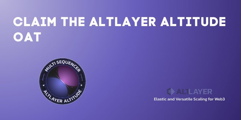 How To Claim The AltLayer Altitude OAT