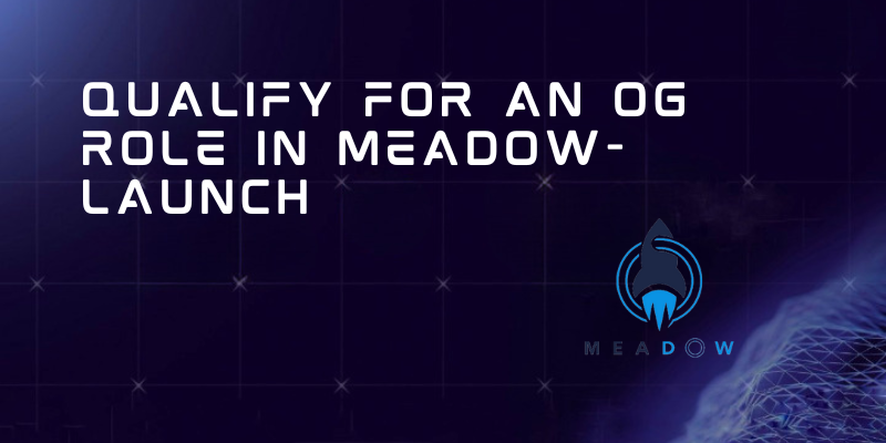 How To Qualify For An OG Role In Meadow Launch & Win $500