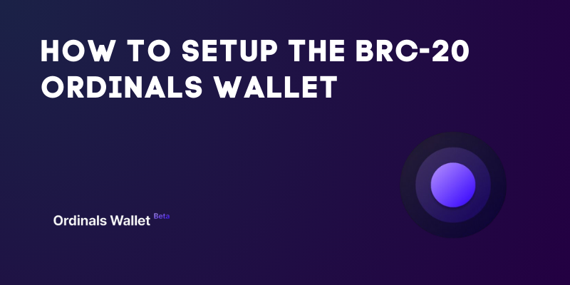 How To Setup Ordinals Wallet
